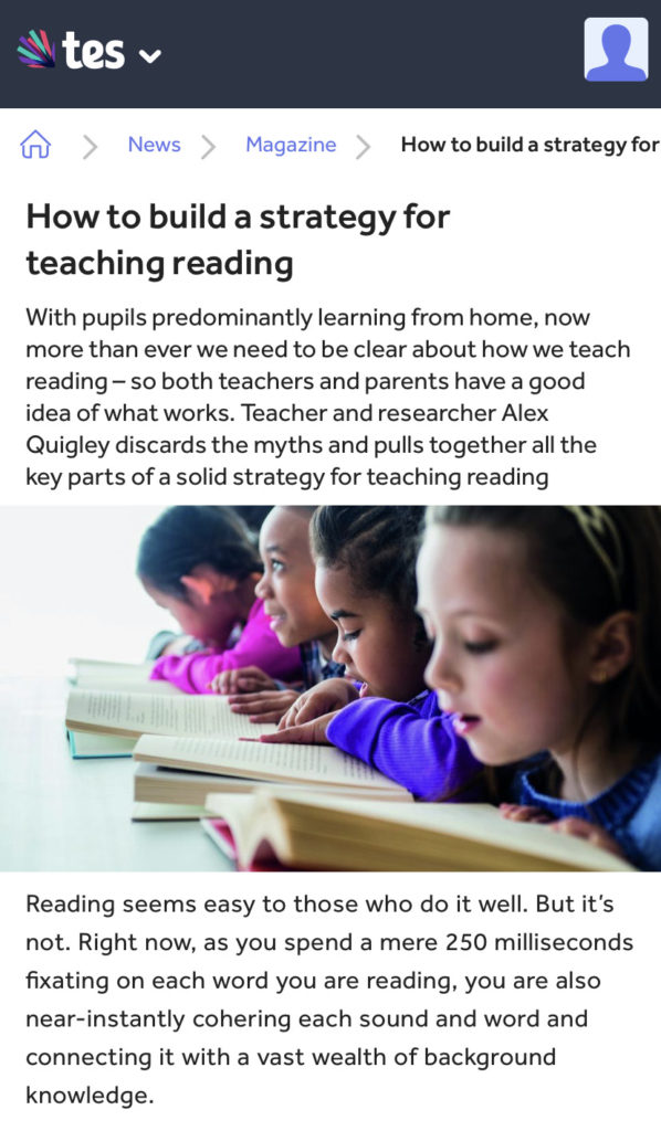 5 Recent Articles on the Reading Gap